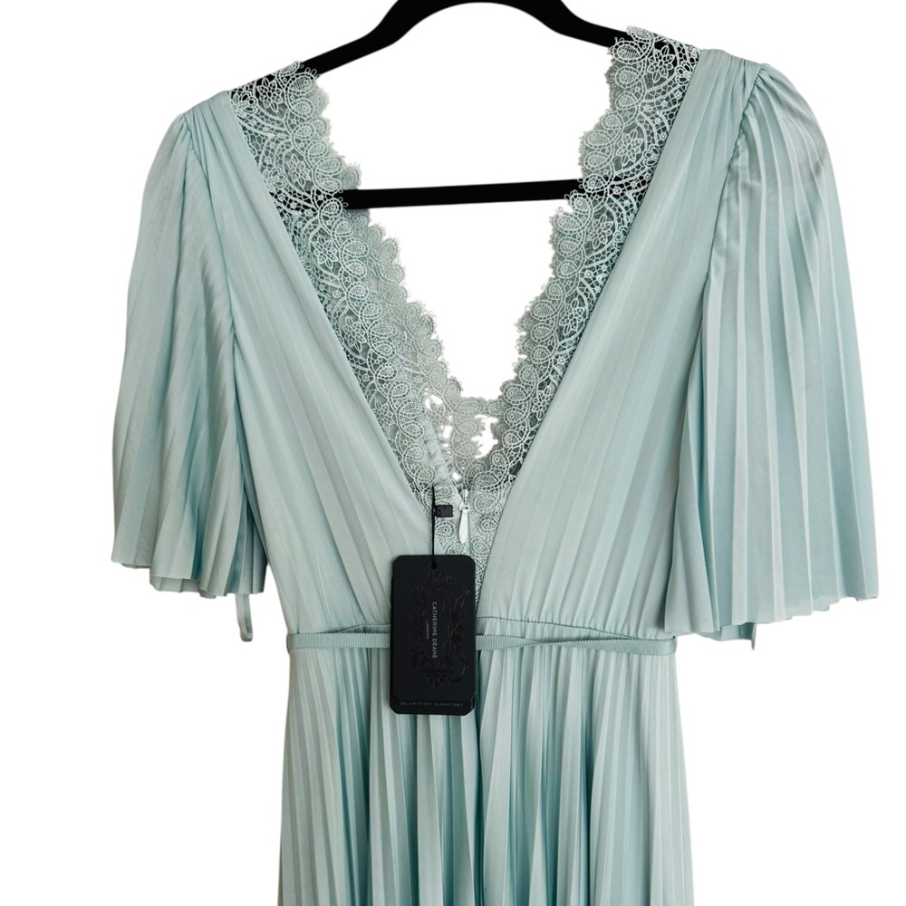 CATHERINE DEANE***Short Sleeve Elegant Maxi Dress***IS 2 $1195 NWT - Picture 6 of 8